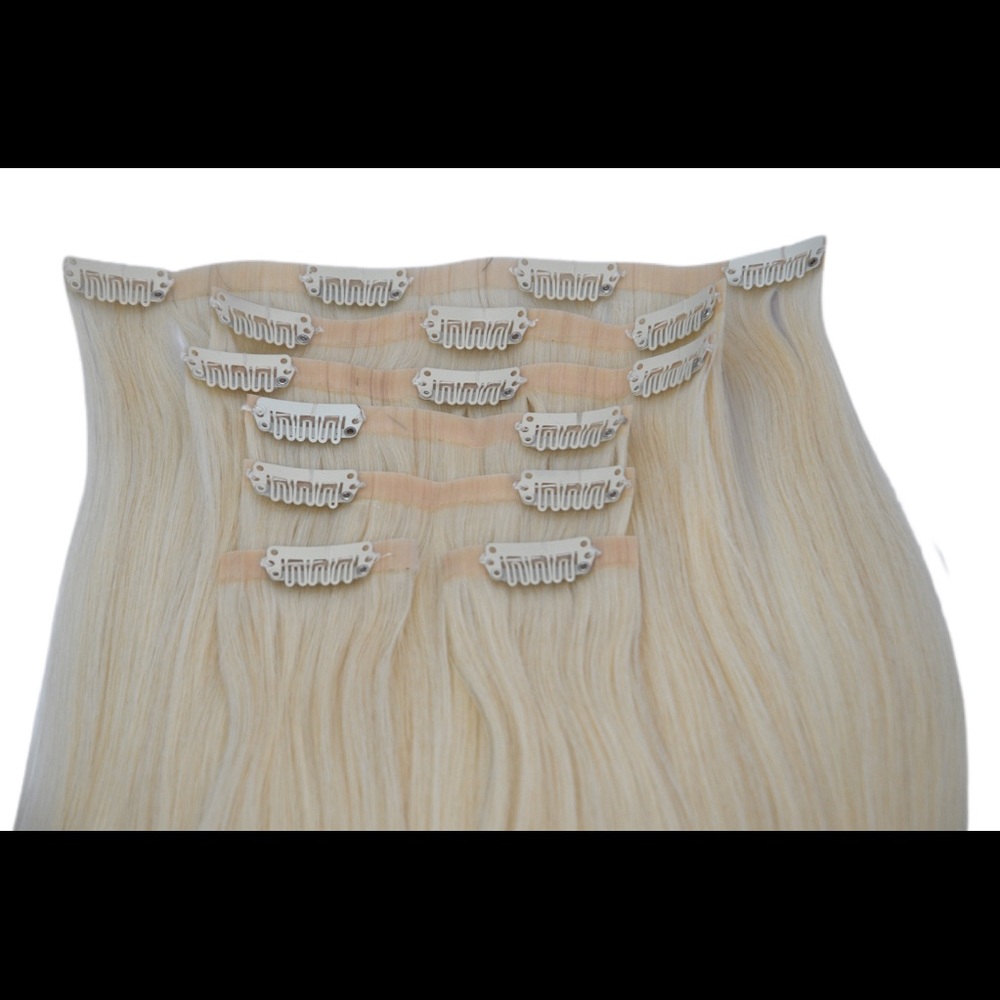 Clip-in Hair Extensions (💯Human hair)